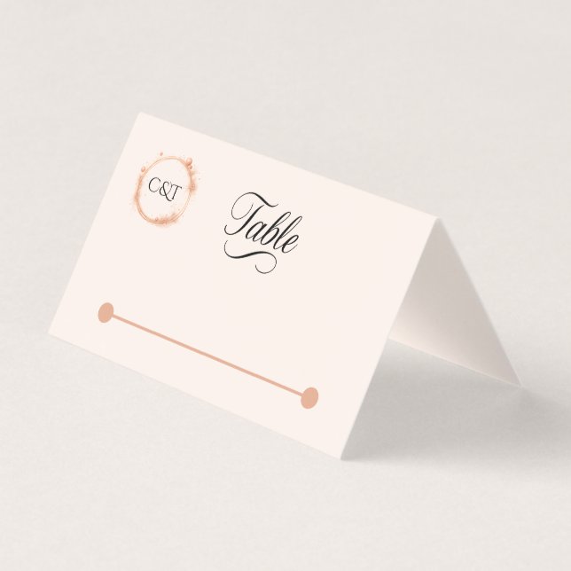 Tarjeta Elegante caligrafía de guion de Boda de arcilla de (Anverso)