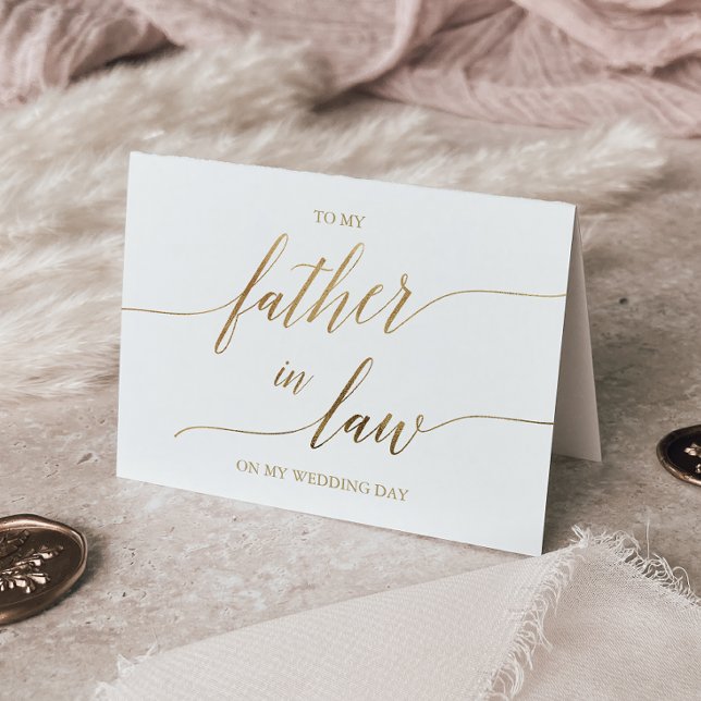 Tarjeta Elegante Caligrafía De Oro Para Mi Padre De Derech (Subido por el creador)