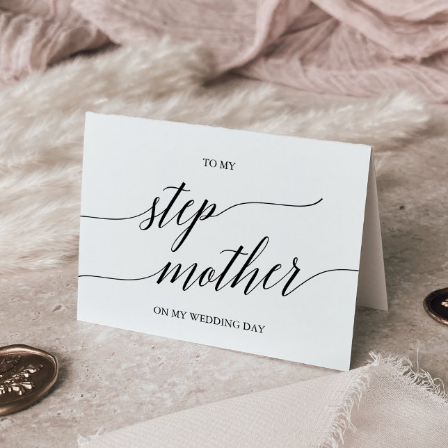 Tarjeta Elegante Caligrafía Negra Para Mi Madretera (Subido por el creador)