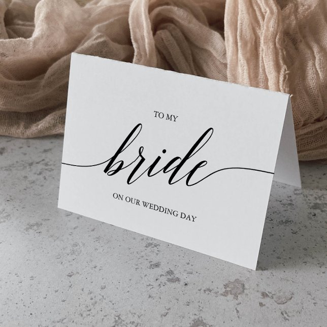 Tarjeta Elegante Caligrafía Negra Para Mi Novia (Subido por el creador)