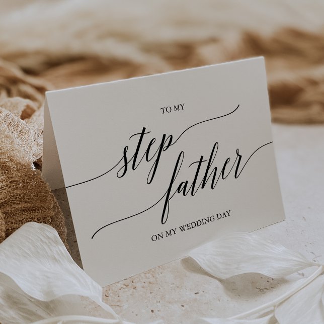 Tarjeta Elegante Caligrafía Negra Para Mi Padrón (Subido por el creador)