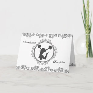 Tarjeta Elegante campeón de animadores cita Inspiradora