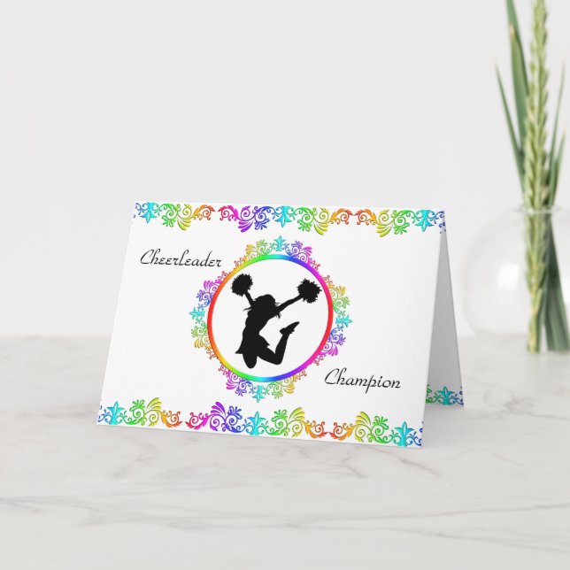 Tarjeta Elegante campeón de animadores cita Inspiradora C (Anverso)