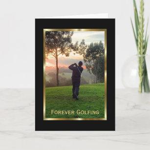 Tarjeta Elegante carta de condolencias para un golfista