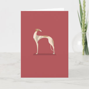 Tarjeta Elegante carta de regalo de galgo