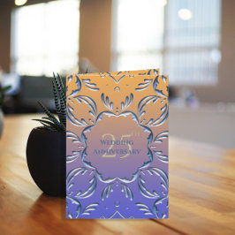 Tarjeta Elegante Clásico Fancy 25º Aniversario Boda