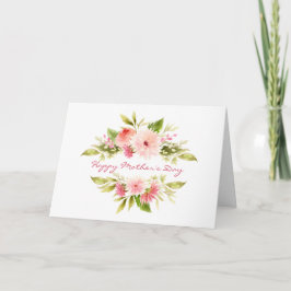 Tarjeta Elegante Clásico Feliz Día de la Madre Saludo