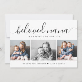 Tarjeta Elegante Collage de fotos querido Día de la Madre