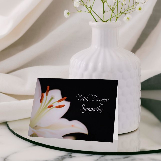 Tarjeta Elegante Compatía De Calla Lily (Subido por el creador)