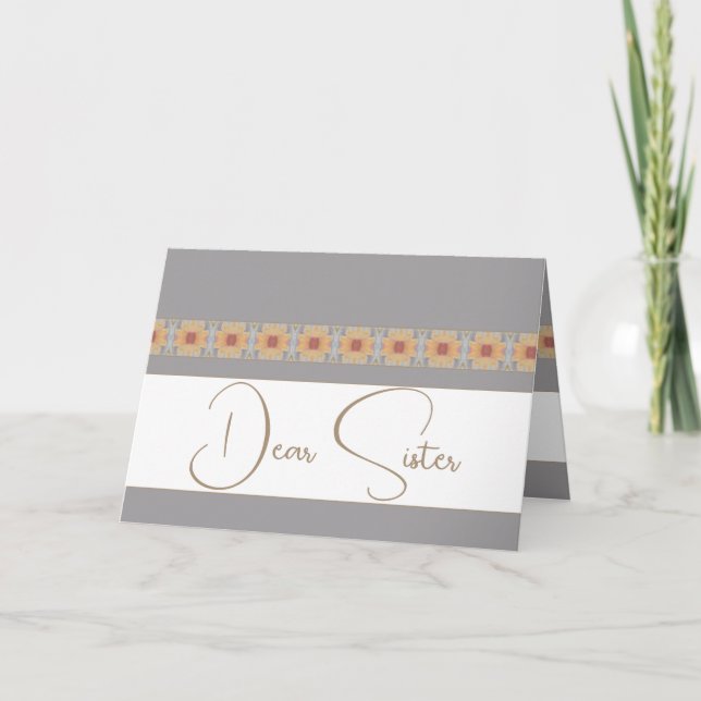 Tarjeta Elegante con acento floral (Anverso)