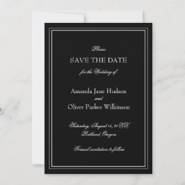 Tarjeta Elegante Con Dos Bordes Y Texto De Scrip