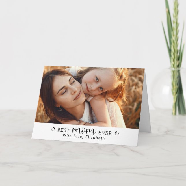 Tarjeta Elegante crea el día de su propia madre (Anverso)