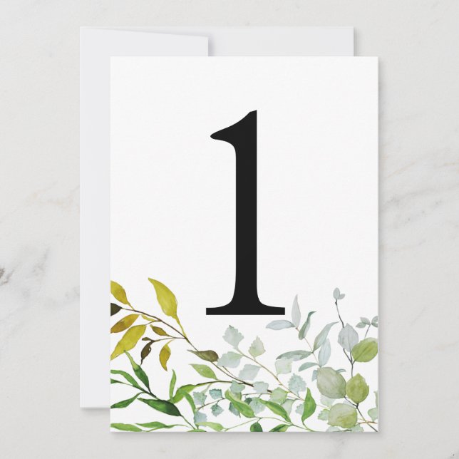 Tarjeta elegante de acuarela número 1 (Anverso)