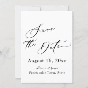 Tarjeta elegante de aviso de fecha de Poppies Conf