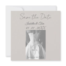 Tarjeta elegante de aviso de fecha de salvación, m