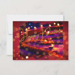 Tarjeta elegante de Diwali