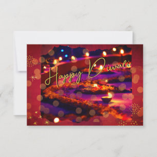 Tarjeta elegante de Diwali