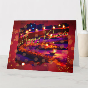 Tarjeta elegante de Diwali