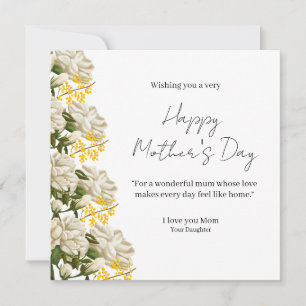 Tarjeta elegante de felicitación del Día de la Mad