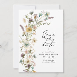 Tarjeta elegante de flores de primavera para guard