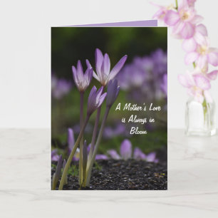 Tarjeta elegante de flores para el Día de la Madre