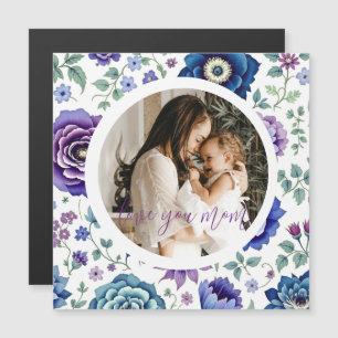 Tarjeta elegante de flores para el Día de la Madre