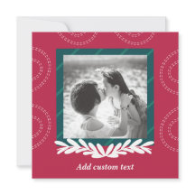 Tarjeta elegante de fotos del personalizable de na