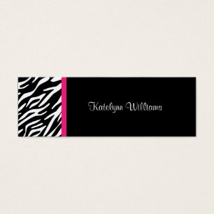 Tarjeta elegante de la cita del estampado de zebra