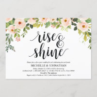 Tarjeta elegante de la invitación del brunch de la