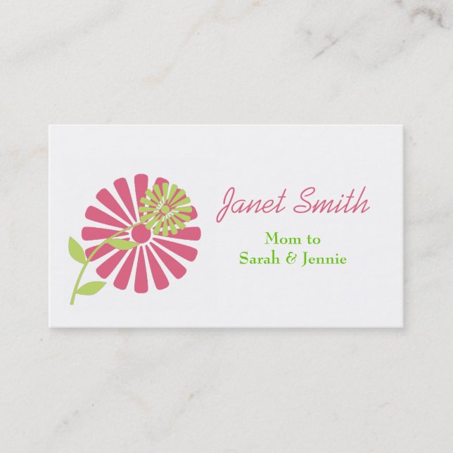 Tarjeta elegante de la mamá (Anverso)