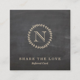 Tarjeta elegante de la remisión del cuadrado del