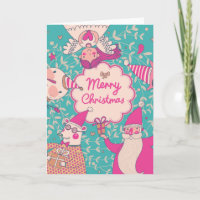 Tarjeta elegante de las Felices Navidad