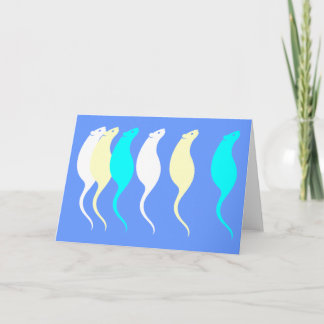 Tarjeta elegante de las ratas