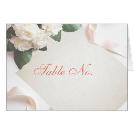 Tarjeta elegante de número de mesa para invitados