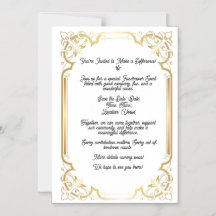 Tarjeta elegante de oro para anunciar con anticipa