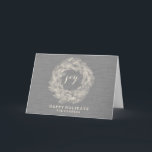 TARJETA ELEGANTE DEL DÍA DE FIESTA DE LA ALEGRÍA<br><div class="desc">TARJETA ELEGANTE DEL DÍA DE FIESTA DE LA GUIRNALDA EL %PIPE% DEL FOLLAJE DEL INVIERNO</div>