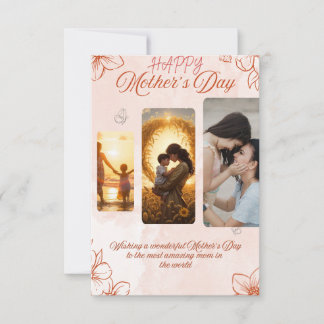 Tarjeta elegante del Día de la Madre – Un tributo 
