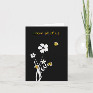 Tarjeta elegante del día de madre de la mariquita