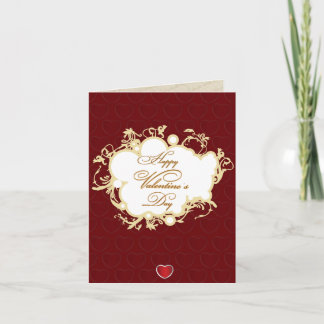 Tarjeta elegante del día de San Valentín del