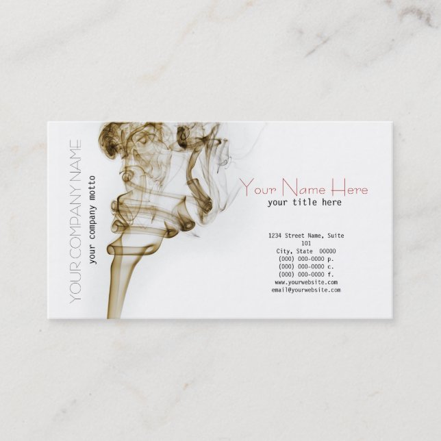 Tarjeta elegante del humo del baile (Anverso)