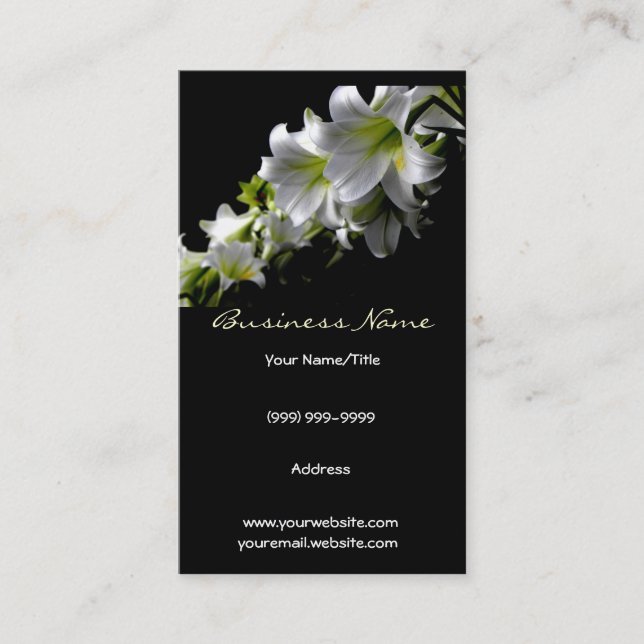 Tarjeta elegante del negocio/del perfil de los (Anverso)