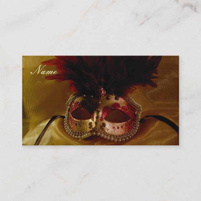 Tarjeta elegante del perfil (Anverso)