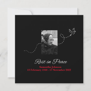 Tarjeta Elegante Descanso en Paz Pésame
