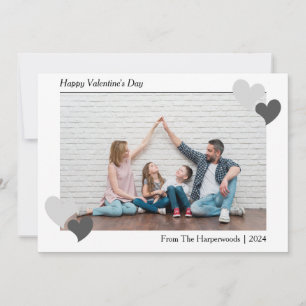Tarjeta Elegante Día de San Valentín romántico foto de par