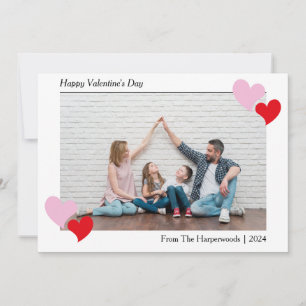 Tarjeta Elegante Día de San Valentín romántico foto de par