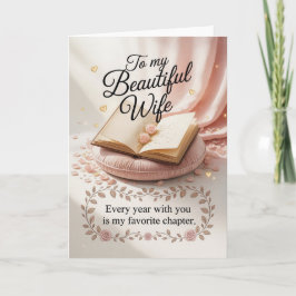 Tarjeta Elegante diseño de cumpleaños para esposa