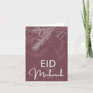 Tarjeta elegante eid mubarak
