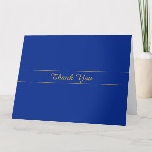Tarjeta Elegante escritura dorada sobre fondo azul marino