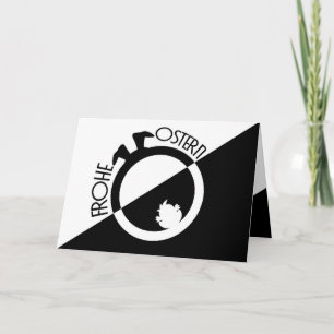 Tarjeta ¡Elegante feliz Pascua para tus seres queridos!