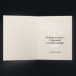 Tarjeta Elegante Feliz Saludo Hanukkah<br><div class="desc">Arte digital</div>